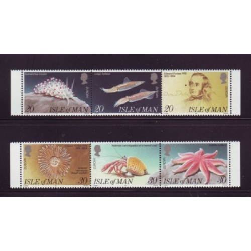 Isle of Man Sc 594-99 1994 Europa Marine Life stamp set mint NH