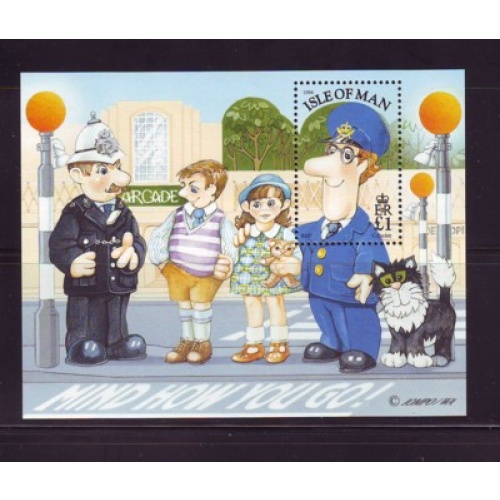 Isle of Man Sc 614 1994 Postman Pat stamp sheet mint NH