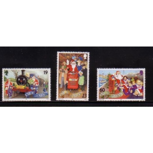 Isle of Man Sc 620-22 1994 Christmas stamp set mint NH