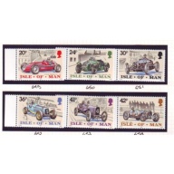 Isle of Man Sc 643-48 1995  Tourist Trophy Cars & Drivers stamp set mint NH