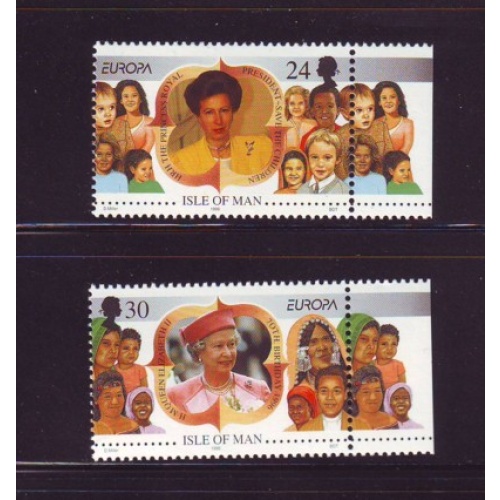 Isle of Man Sc 679-80 1996 Europa stamp set mint NH