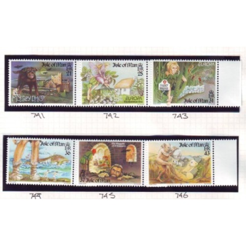 Isle of Man Sc 738-743 1997 Europa Myths & Legends stamp set mint NH