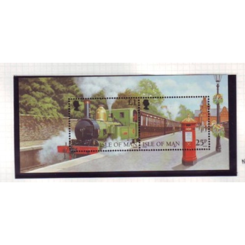 Isle of Man Sc 785 1998 Steam Locomotives stamp sheet mint NH