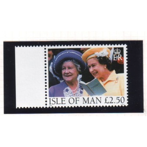 Isle of Man Sc 802 1998 £2.50 QE II & Queen Mother stamp mint NH