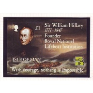 Isle of Man Sc 823 1999  Sir William Hillary Lifeboats stamp sheet mint NH