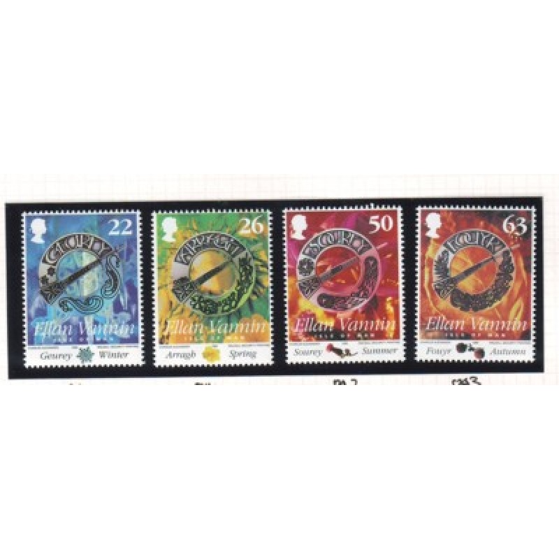 Isle of Man Sc 824-27 1999 Celtic Jewelry stamp set mint NH