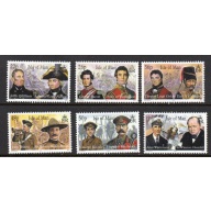Isle of Man Sc 861a-863b 2000 Military Leaders stamp set mint NH