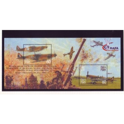 Isle of Man Sc 864 2000 60th Anniversary Battle of Britain stamp sheet mint NH