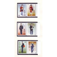 Isle of Man Sc 901-906 2001 Manx Postmen & Cancels stamp set mint NH
