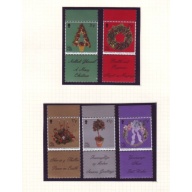 Isle of Man Sc 935-939 2001 Christmas stamp set mint NH no tabs