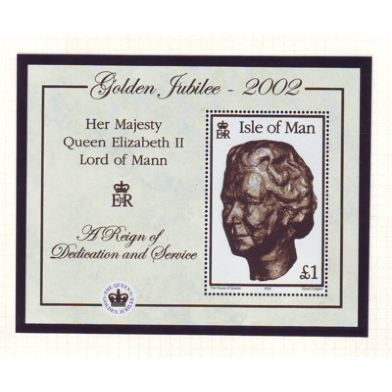 Isle of Man Sc 941 2002 50th Anniversary Reign of QE II stamp sheet mint NH