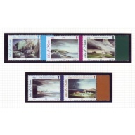 Isle of Man Sc 949-53 2002  Onley Paintings stamp set mint NH