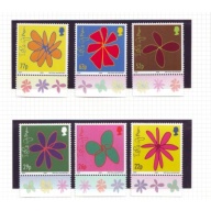Isle of Man Sc 960-5 2002  McCartney Flower Sketches stamp set mint NH