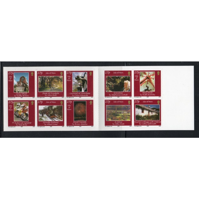 Isle of Man Sc 967 2002  27 p Local Scenes  stamp booklet mint NH