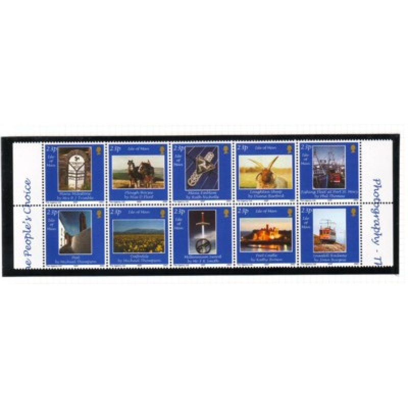 Isle of Man Sc 968 2002  23 p Local Scenes  stamp block mint NH