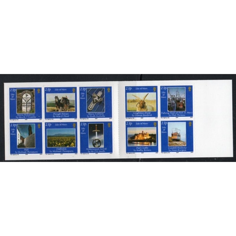 Isle of Man Sc 969 2002  23 p Local Scenes  stamp booklet mint NH