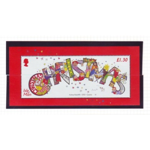 Isle of Man Sc 975 2002  Christmas stamp sheet mint NH