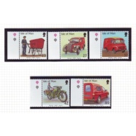 Isle of Man Sc 976-980 2003 Post Office Vehicles stamp set mint NH