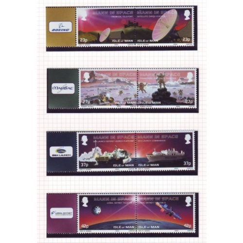Isle of Man Sc 981-984 2003 Space Exploration stamp set mint NH