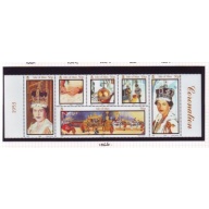 Isle of Man Sc 986 2003 Anniversary Coronation QE II  stamp block mint NH