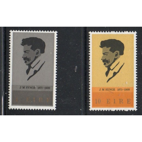Ireland Sc 307-308 1971 Birth of J M Synge stamp set mint NH