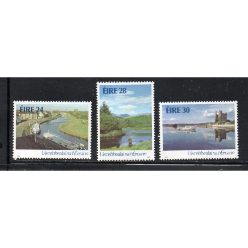 Ireland Sc 662-64 1986 Inland Waterways stamp set mint NH