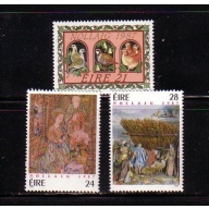 Ireland Sc 703-5 1987 Christmas stamp set mint NH