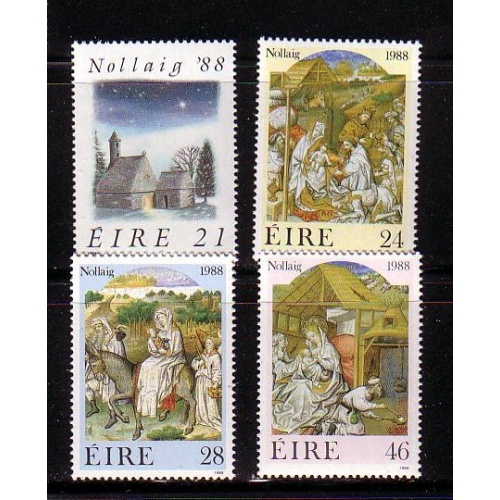 Ireland Sc 730-33 1988  Christmas stamp set  mint NH