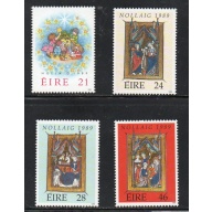 Ireland Sc 759-62 1989 Christmas stamp set mint NH