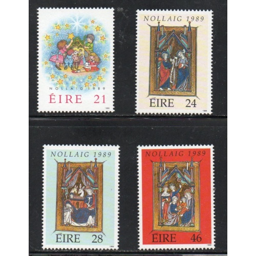 Ireland Sc 759-62 1989 Christmas stamp set mint NH