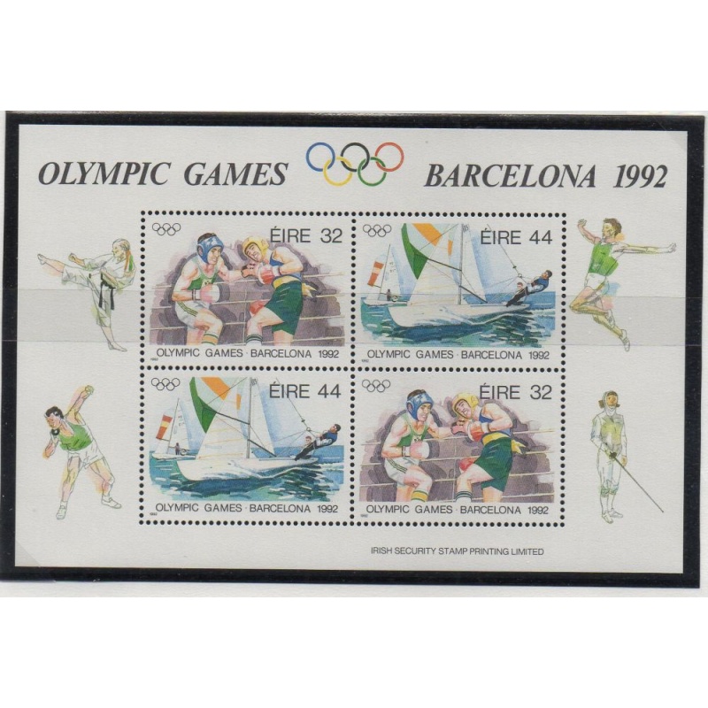 Ireland Sc 855a 1992 Barcelona Olympics sheet mint NH