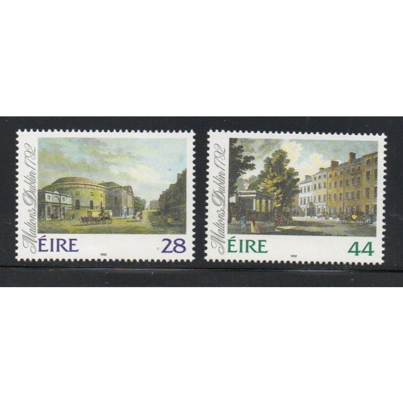 Ireland Sc 874-75 1992 Early Dublin Views stamp set mint NH
