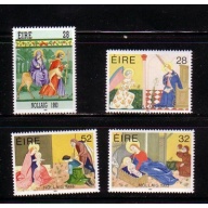 Ireland Sc 909-912  1993 Christmas  stamp set mint NH