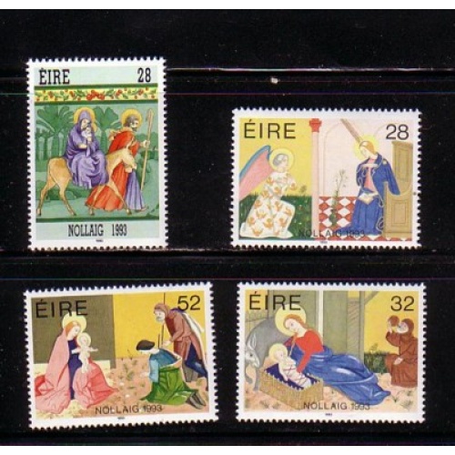 Ireland Sc 909-912  1993 Christmas  stamp set mint NH