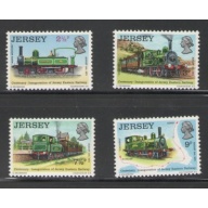 Jersey Sc 85-88 1973 19th Century Locomotives stamp set mint NH