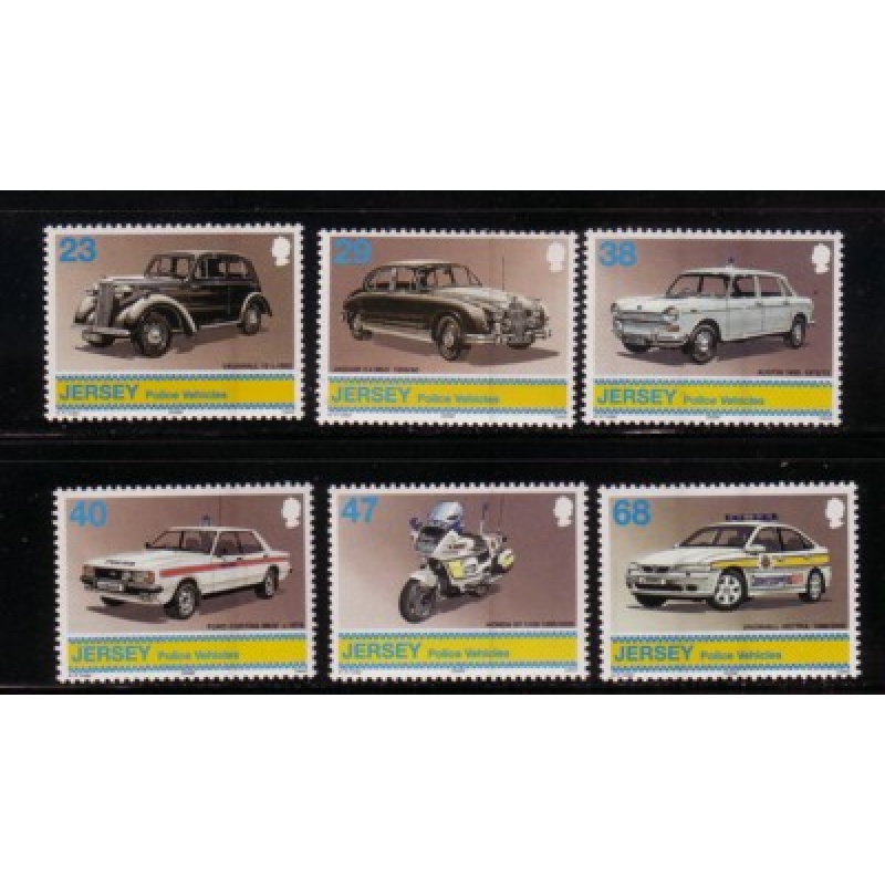 Jersey Sc 1029-1034  2002  Police Vehicles stamp set  mint NH