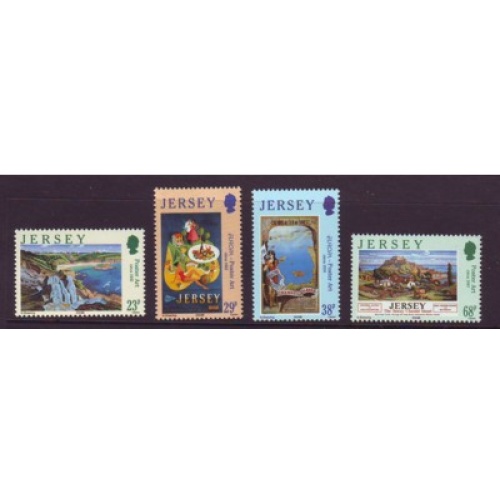 Jersey Sc 1071-1074 2003 Europa Poster Art stamp set  mint NH