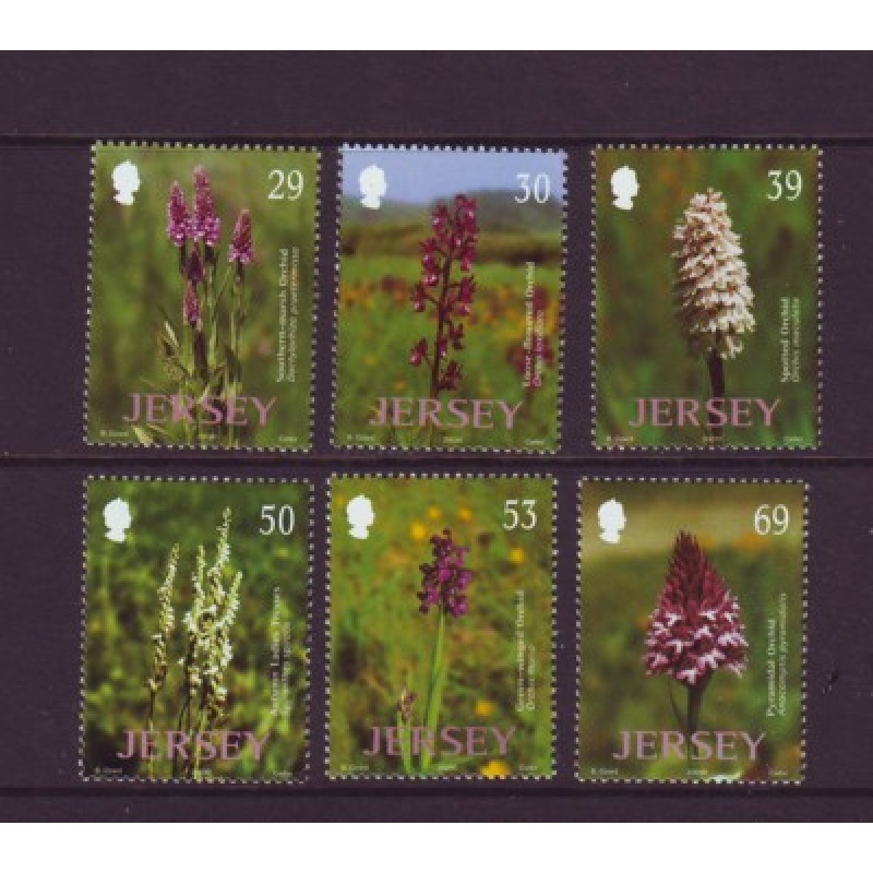 Jersey Sc 1078-1083 2003 Wild Orchids stamp set  mint NH