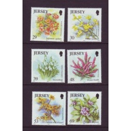 Jersey Sc 1099-1104 2003 Winter Flowers stamp set  mint NH