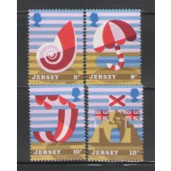 Jersey Sc 124-27 1975 Tourism stamp set mint NH