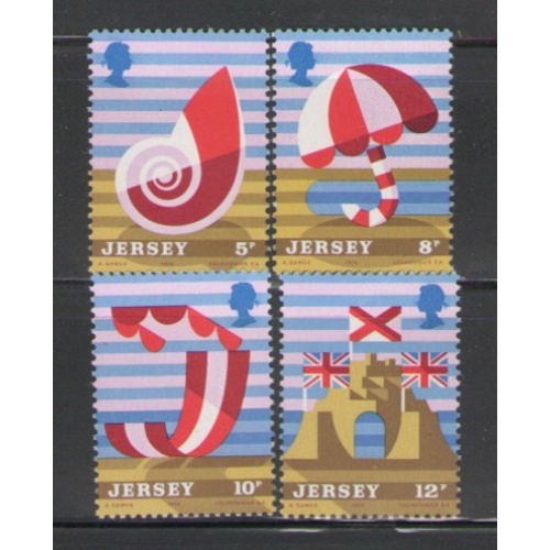 Jersey Sc 124-27 1975 Tourism stamp set mint NH