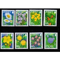Jersey Sc 1267-1274 2007 Flowers stamp set  mint NH