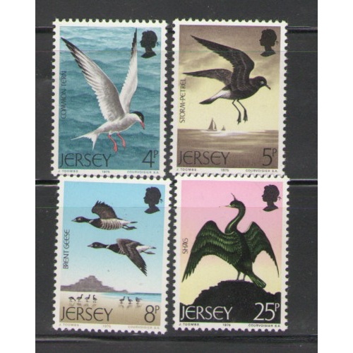 Jersey Sc 129-32 1975 Birds stamp set mint NH