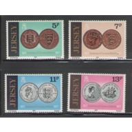 Jersey Sc  171-74 1977 Currency Reform stamp set mint NH