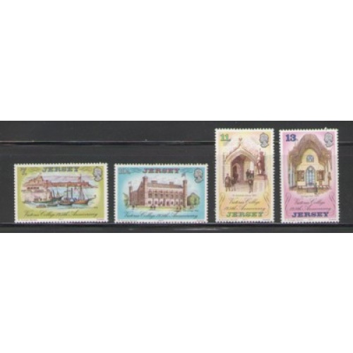 Jersey Sc  179-82 1977 Victoria College stamp set mint NH