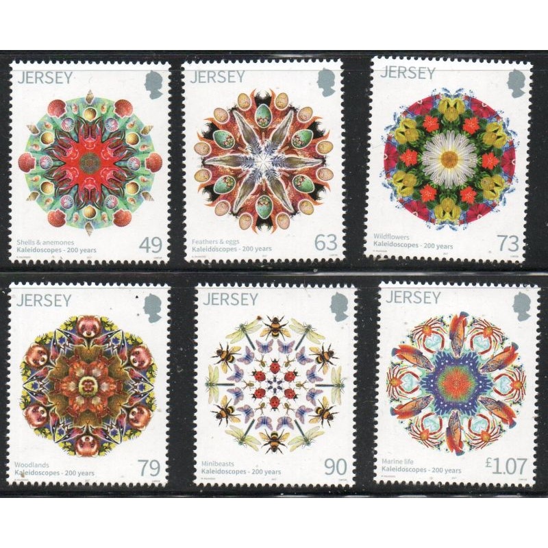 Jersey Sc 2056-2061 2017 Kaleidoscope stamp set mint NH