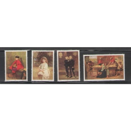 Jersey Sc  213-16 1979 Millais Paintings IYC stamp set mint NH
