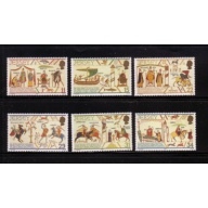 Jersey Sc 431-36 1987 William the Conqueror stamp set mint NH