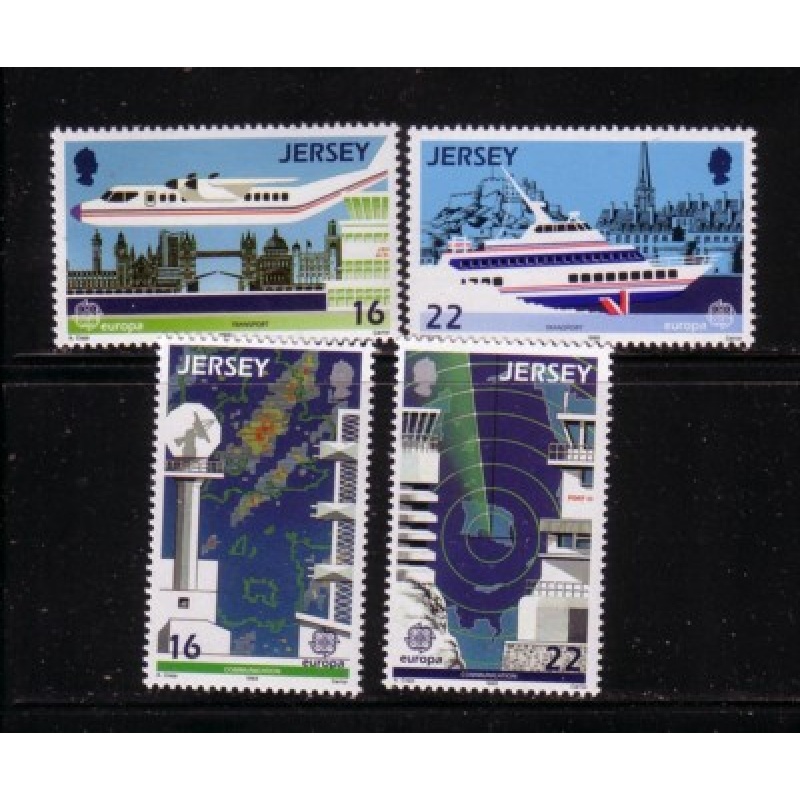 Jersey Sc  452-55  1988 Europa stamp set mint NH