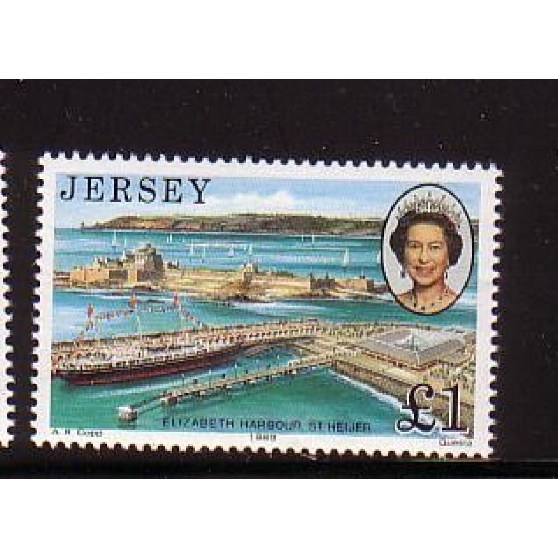 Jersey Sc 515 1989 £1 Royal Visit stamp mint NH